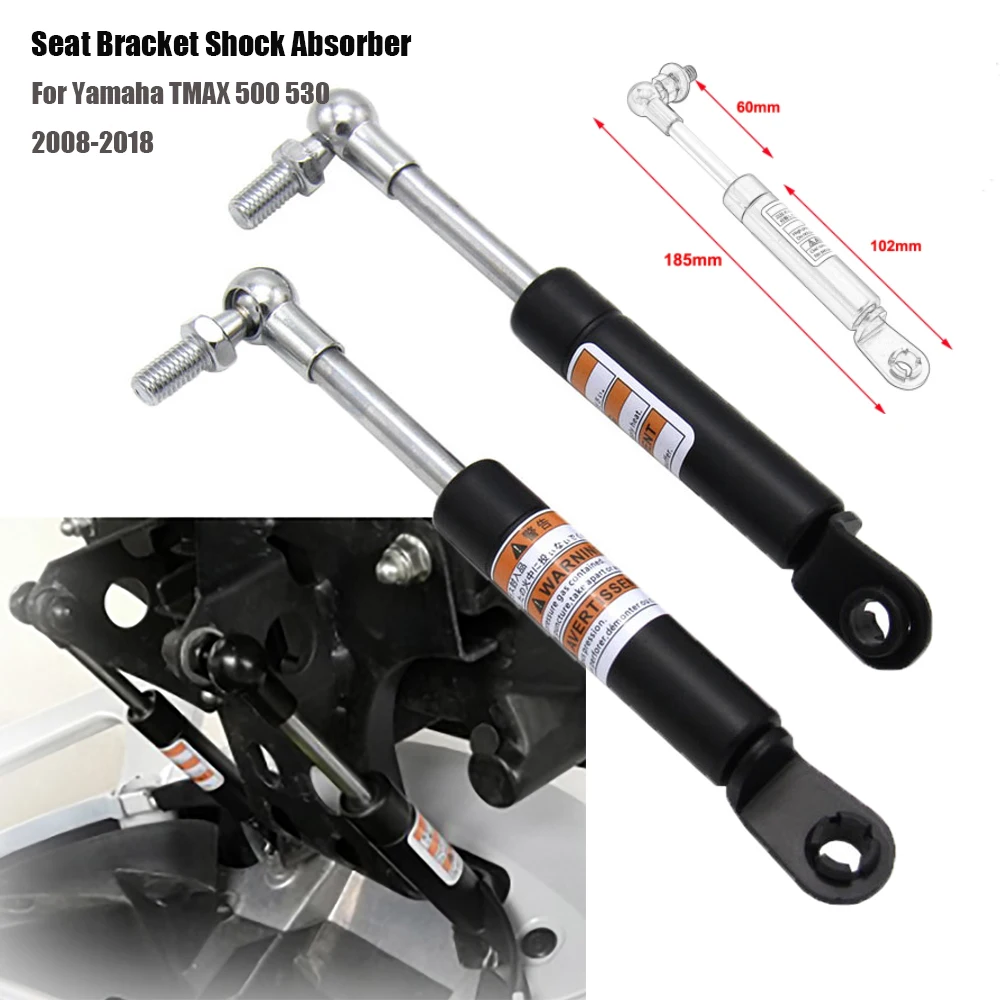 

Chrome Struts Arms Supports for Yamaha TMAX 500 530 T-MAX 530 2008-2018 2017 Shock Absorbers Lift Seat