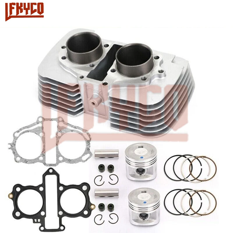 

53mm 223CC Cylinder Piston Top End Gasket Kit for Honda Nighthawk CB250 Rebel CMX250 CA250 1996-15 Motorcycle Engine Accessory