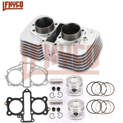 53mm 223CC Cylinder Piston Top End Gasket Kit for Honda Nighthawk CB250 Rebel CMX250 CA250 1996-15 Motorcycle Engine Accessory