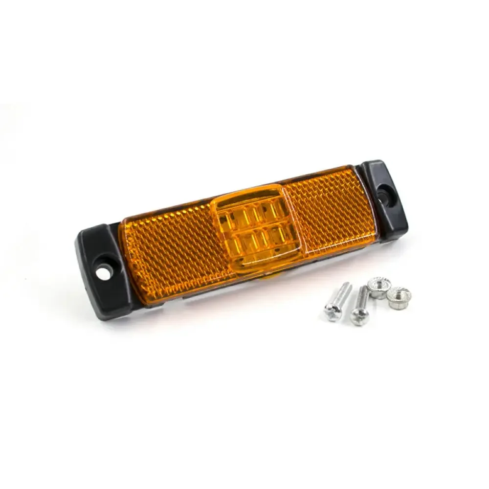 2szt 4 LED 12V 24V Boczne tylne światło obrysowe samochodu Zewnętrzne światło ostrzegawcze Wskaźnik sygnału obrysowego Światło pozycyjne Przyczepa Ciężarówka Ciężarówka Van