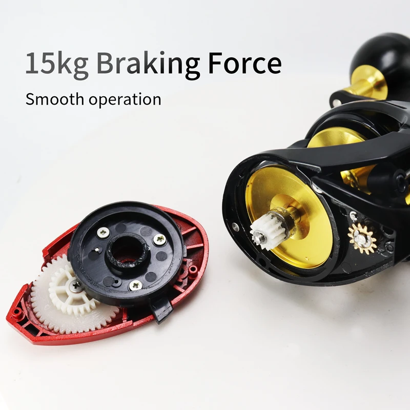 ZYZ Baitcast Fishing Reel Max Drag 15KG Ultralight High-strength Carbon Fibre Body 6.1:1 High Speed Accessory Sea Fishing Wheel