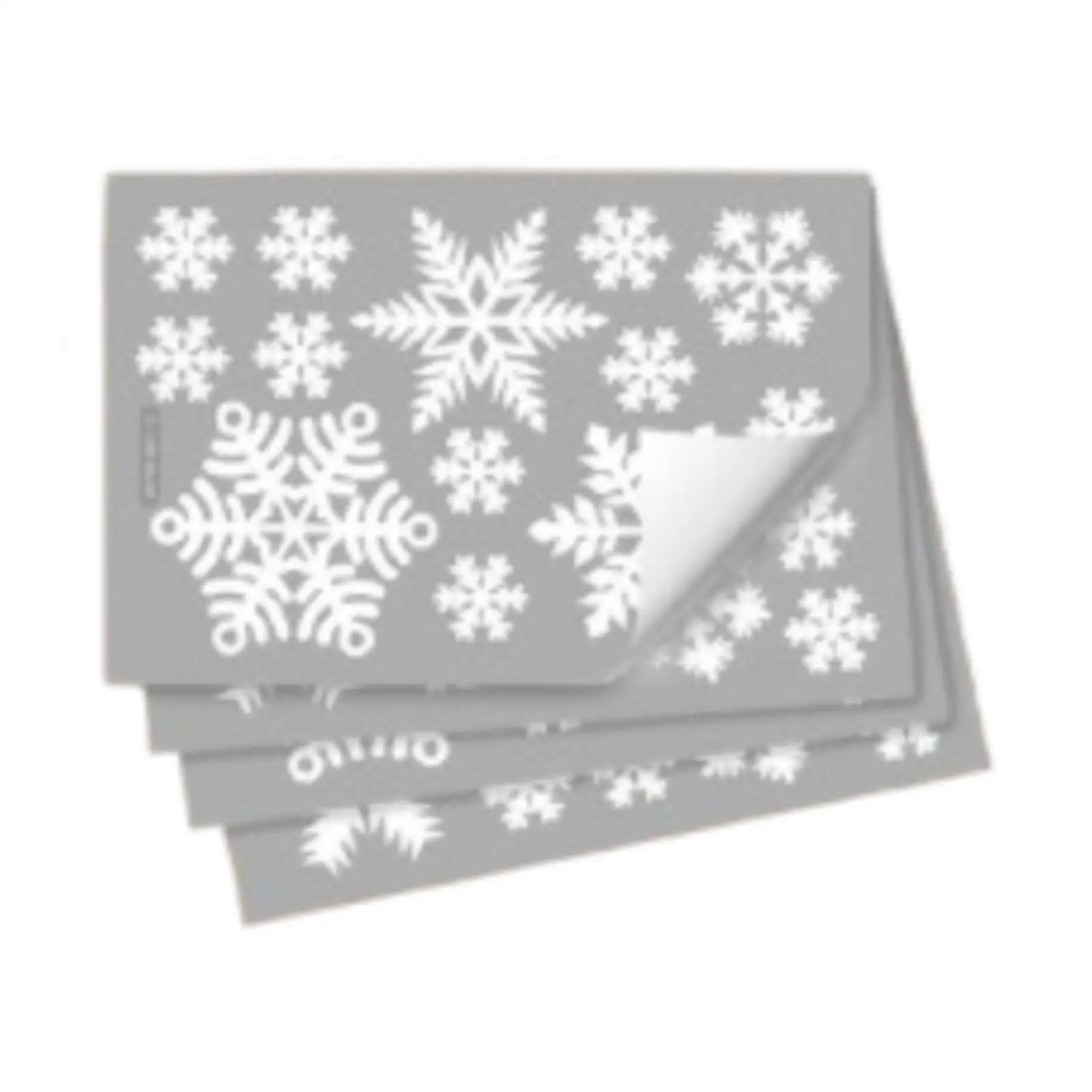 Christmas Snowflake Window Clings White Snowflake Stickers Xmas Snowflake Decals for Festival New Year Holiday Decorating