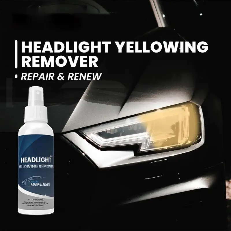 

Headlight Cleaner Car Headlight Scratch Restorer Fluid Headlight Polish Cleaner Kit For Dull Oxidized Headlamps And Scratched