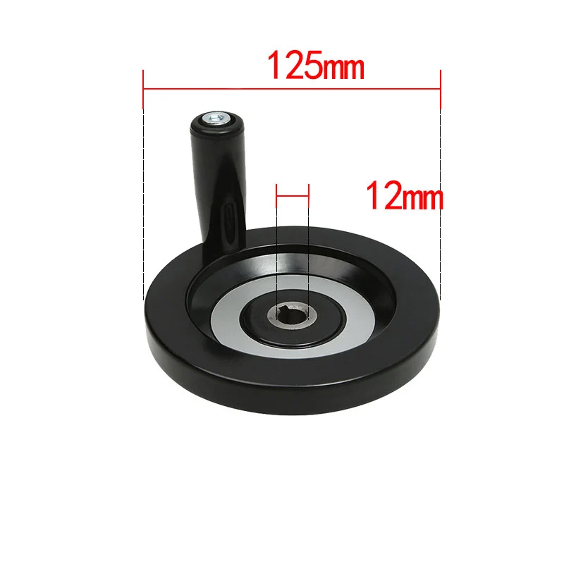 Imagem -06 - Diâmetro Mecânico do Furo da Roda de Mão do Volante da Impressora 3d Cnc com Alça Removível Torno Redondo Acessórios Máquinas Mm10 Mm12 mm