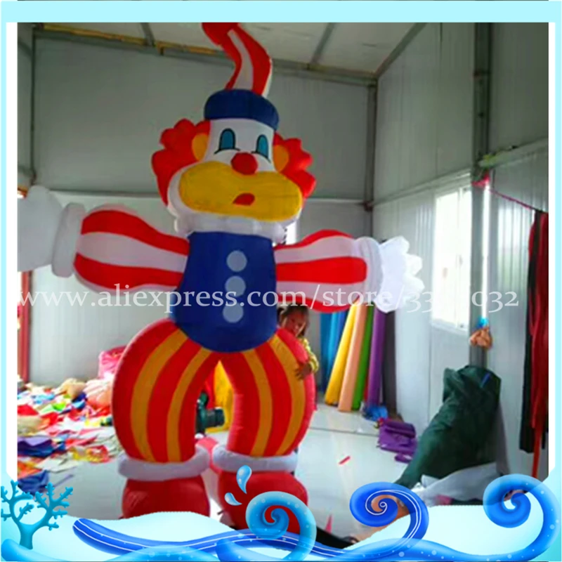 Advertising Party Decoration Custom 3M High Giant Inflatable Clown Cartoon For Sale