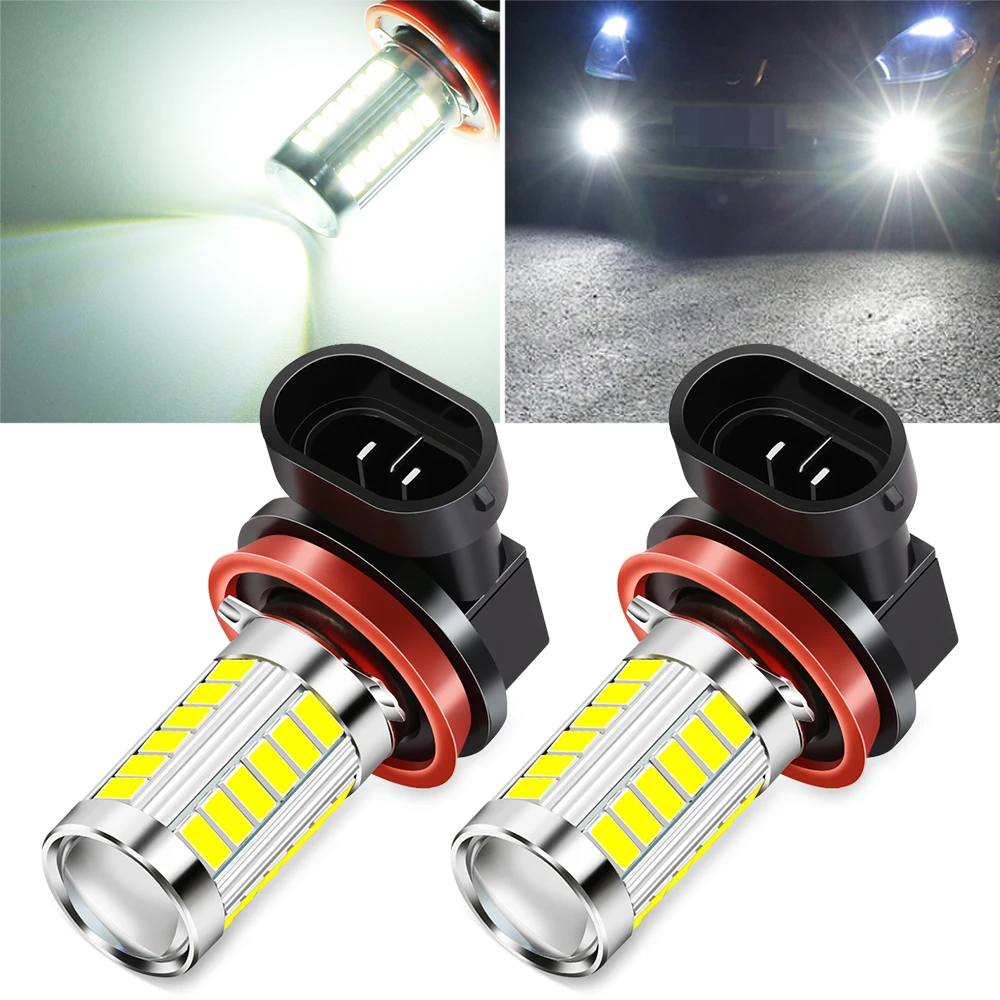 2Pcs H8 H11 Car Led Fog Lights Bulb for suzuki ignis swift alto grand vitara sx4 jimny kizashi Ertiga Edcudo Mudguards