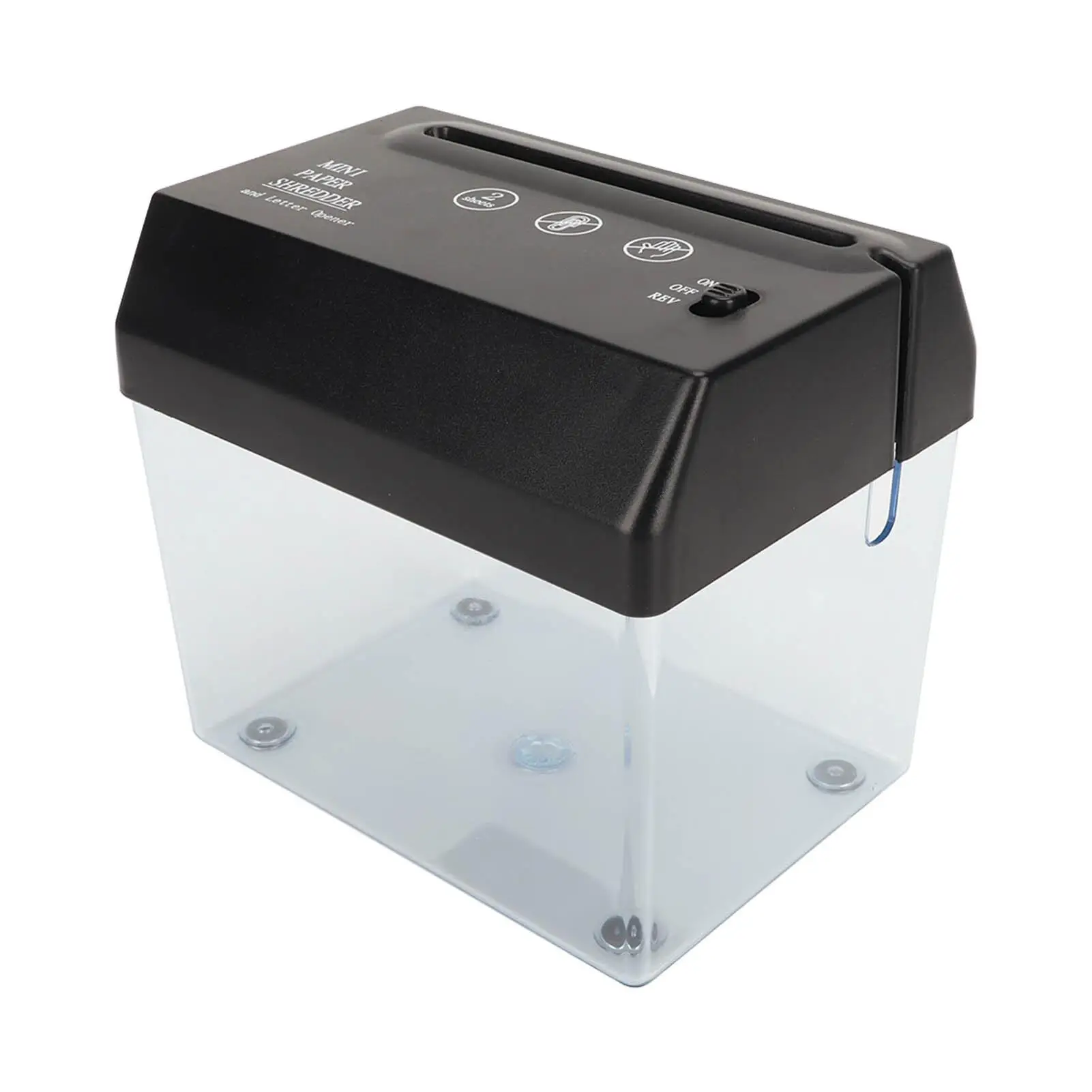 USB Mini Vertical Cutting Paper Shredder Micro-Cut for Photos Portable Electric Silent A4/A6 Office Home