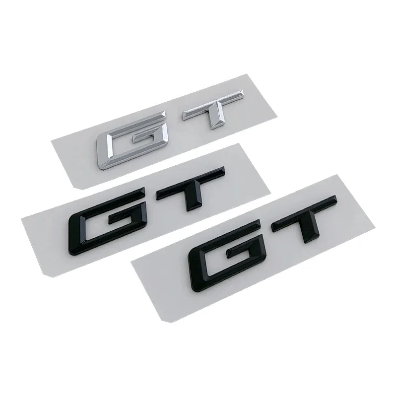 3d ABS GT Logo Litery Emblemat bagażnika samochodowego Odznaka do BMW serii 5 3 320d E36 320 C 400 650 530 F07 F34 G32 GT Naklejka Akcesoria