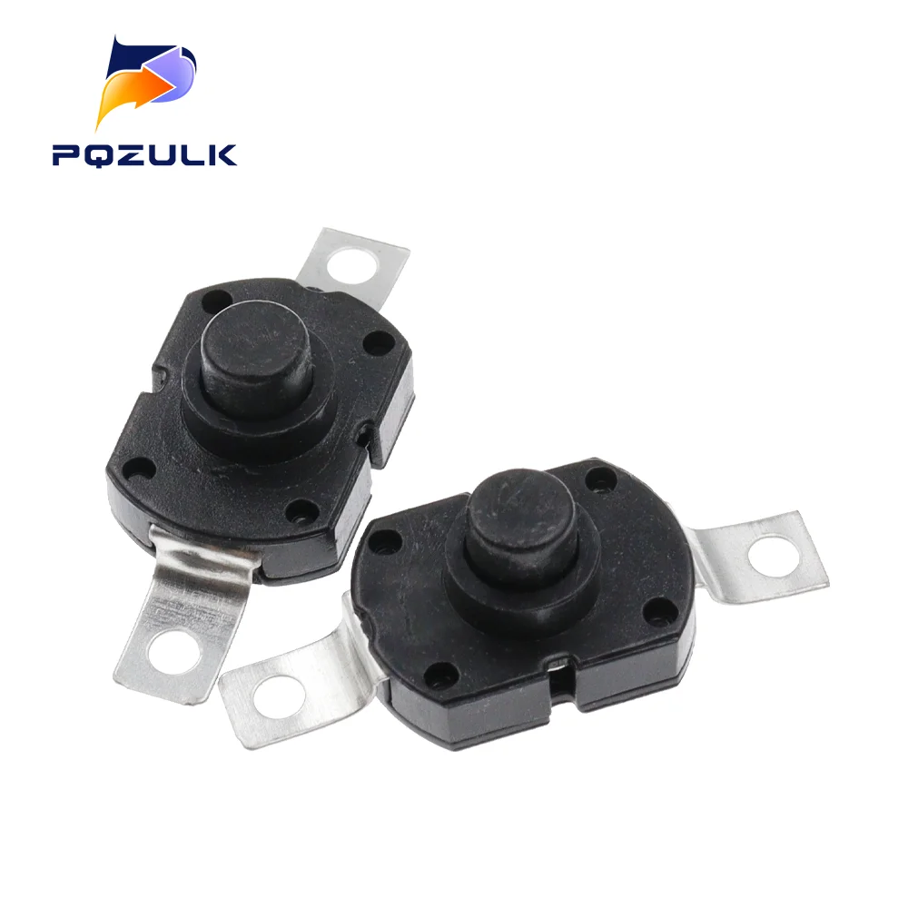 10PCS 17x12x9.5 Push button switch 1712KD Strong light flashlight switch elliptic 17*12*9.5MM Latching switch 30V 1A