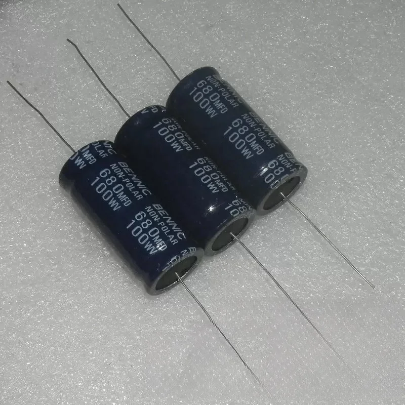 1PCS BENNIC Axial 100V680UF 100wv680mfd Car Audio Crossover Electrode Electrolytic Capacitor