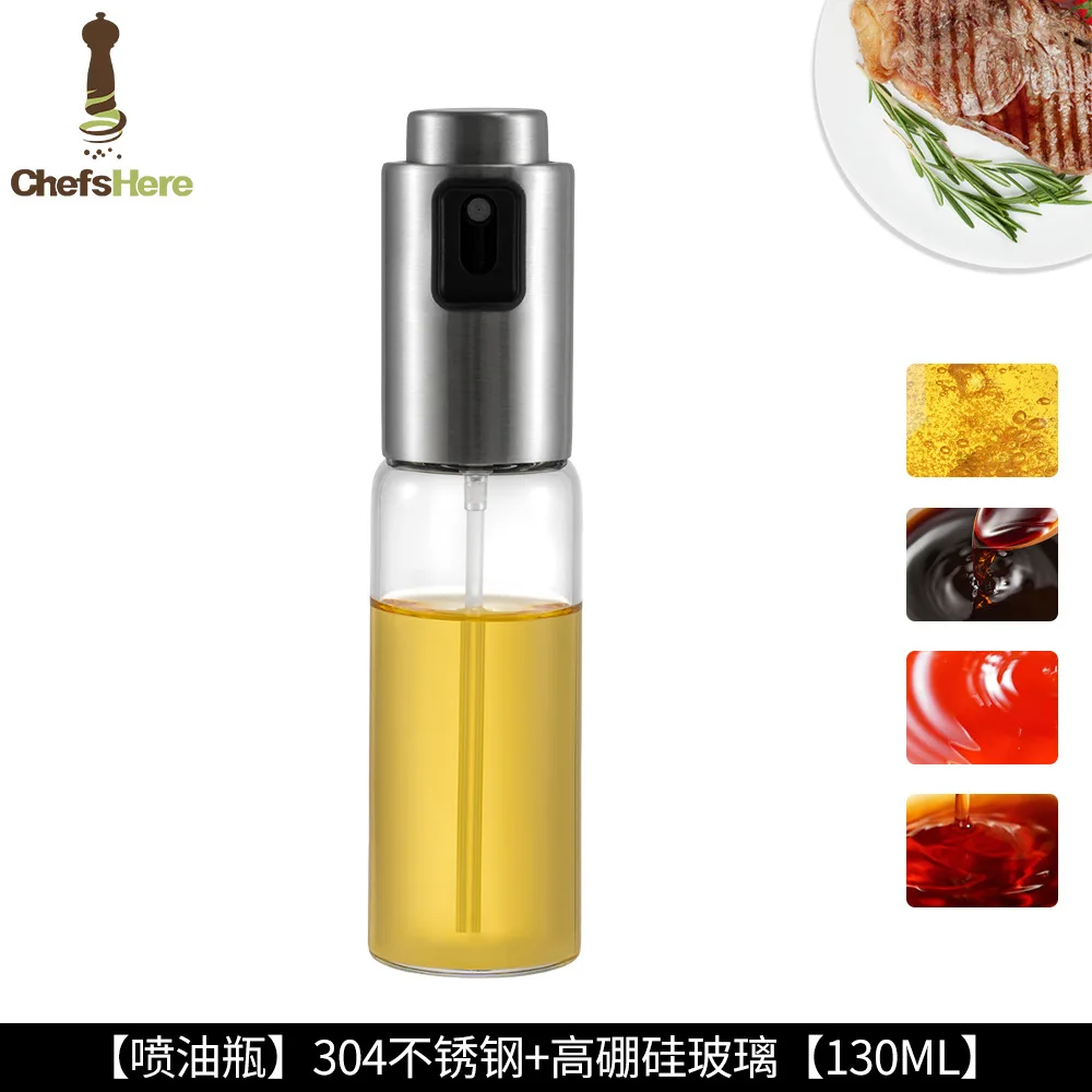 Szklany rozpylacz do oleju do gotowania, rozpylacz do oliwy z oliwek do sałatek, grillowania, gadżety kuchenne, akcesoria do pieczenia, do napełniania.