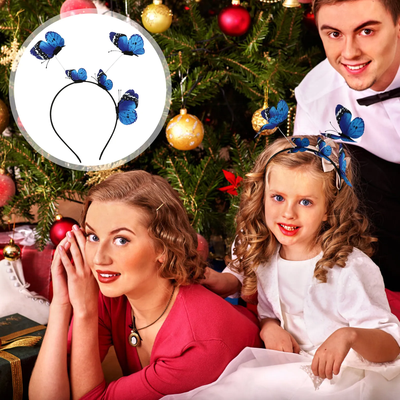 

1Pcs Butterfly Headpiece for Girls Women Stylish Hair Hoop Fine Craftsmanship Unique Design Party Engagement Wedding Hair