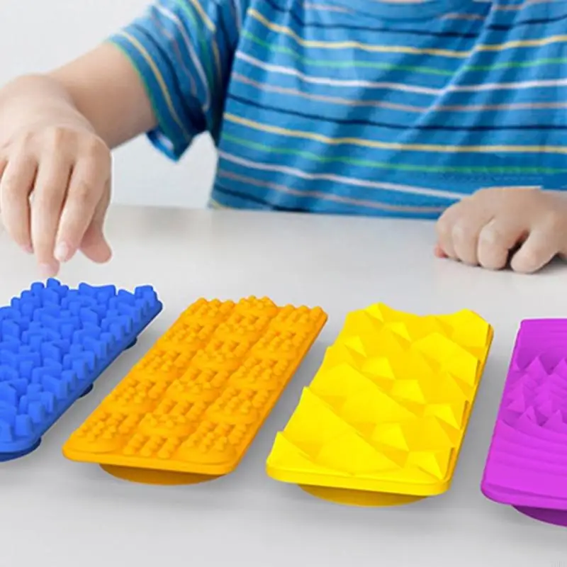 76HF Silicone Texture Sensory Cup Toy for Office Bathrate Creative Play 8pcs