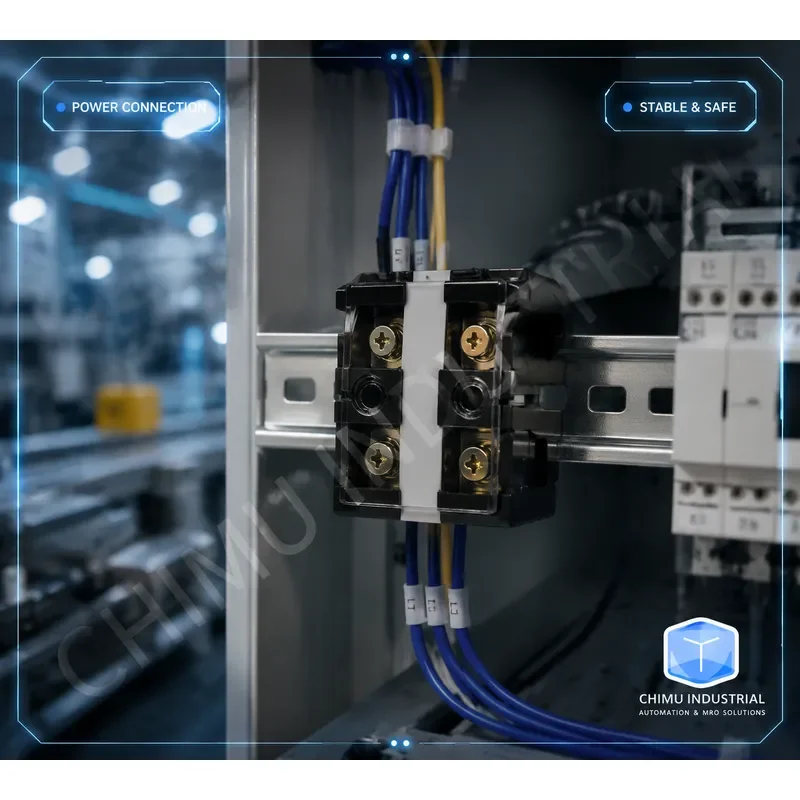 【CHIMU INDUSTRIAL】 for TC-602 Power Terminal Block 60A 2 Position Copper DC - view 2
