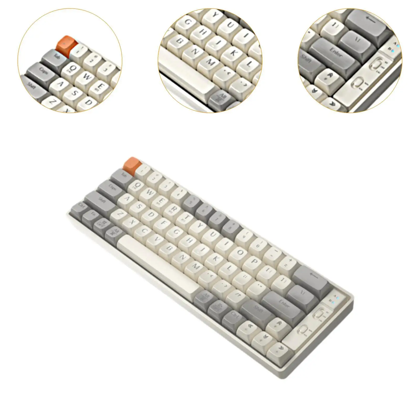 Gamer Keyboard Hot Swap 65 Keys Layout Wireless 31x10.3 Ergonomic Multipurpose Compact Plug and Play Type C Mechanical Keyboard