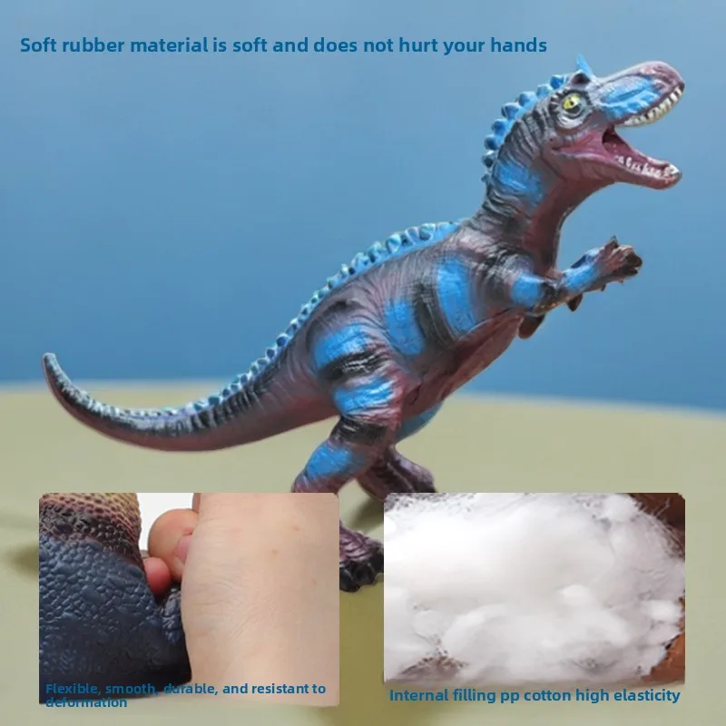 Large Size Sound Producing Soft Rubber rannosaurus Dinosaur Toy Spiky Dragon 3-2 Years Children Reatic Animal Model