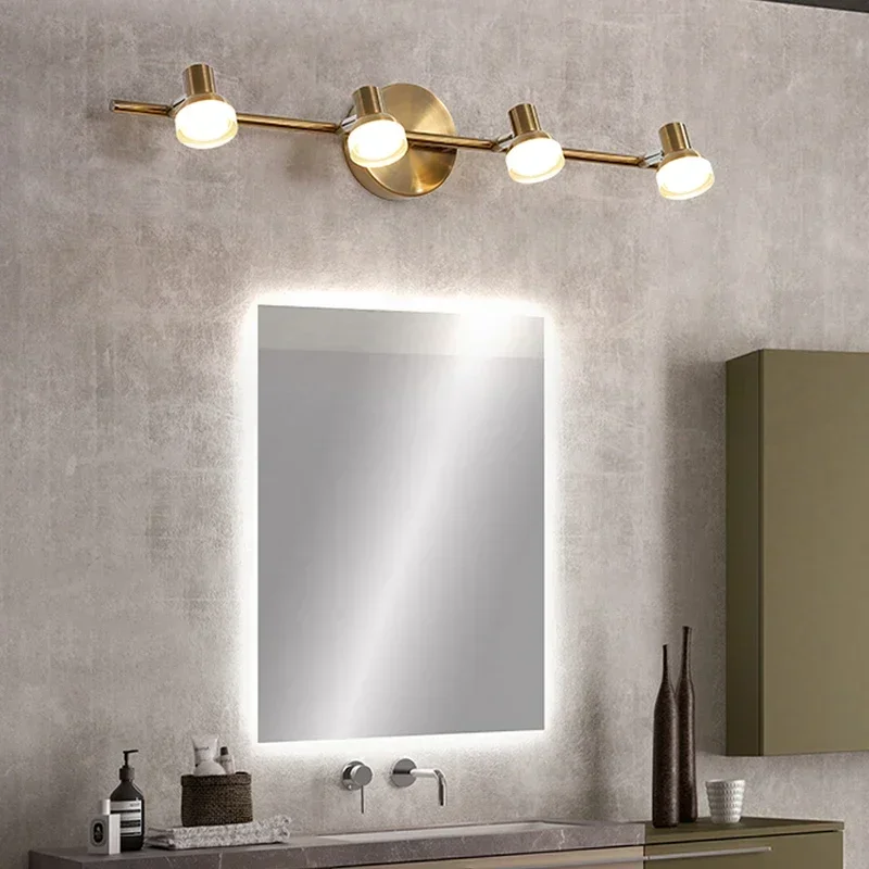 

Modern LED Wall Lamp Mirror Headlight for Bathroom Bedroom Home Decor Fixtures Makeup Lustre Simple Wall Sconce AC 110V220V