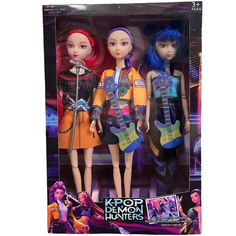 2026 Stile di musica calda KPOP Devil Hunter Anime Figura Rumi Mira Zoey Action Figure Cosplay Doll Regalo carino per i regali di compleanno dei bambini