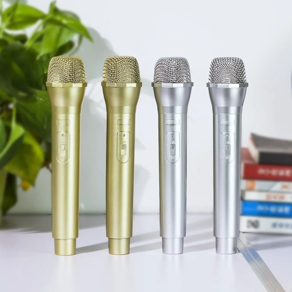 3 stks Kids Microfoon Gesimuleerde Podiummicrofoon Plastic Fantasiespel Feest Verjaardag Kostuum Cosplay Klaslokaal Rollenspel