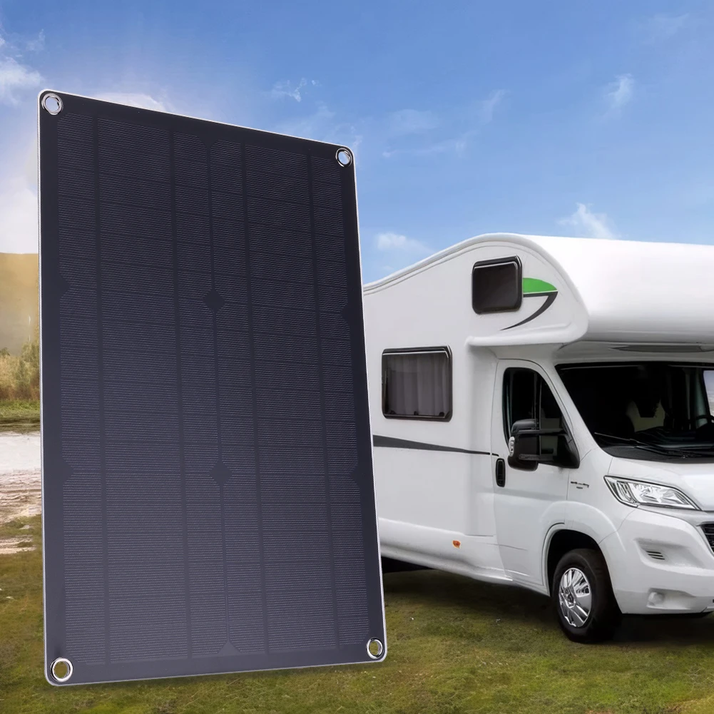 20 واط 12 فولت شاحن البطارية الشمسية صيانة مع جهاز التحكم في الشحن بالطاقة الشمسية لوحة طاقة شمسية شاحن عدة مخرجات USB + تيار مستمر لقوارب عربات RVs