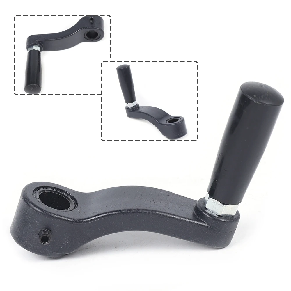 Crank Handle(Black)—Replacement for Workbench Lifting, Smooth Surface Classic Design(Match Most Machines) Labor-Saving Operation