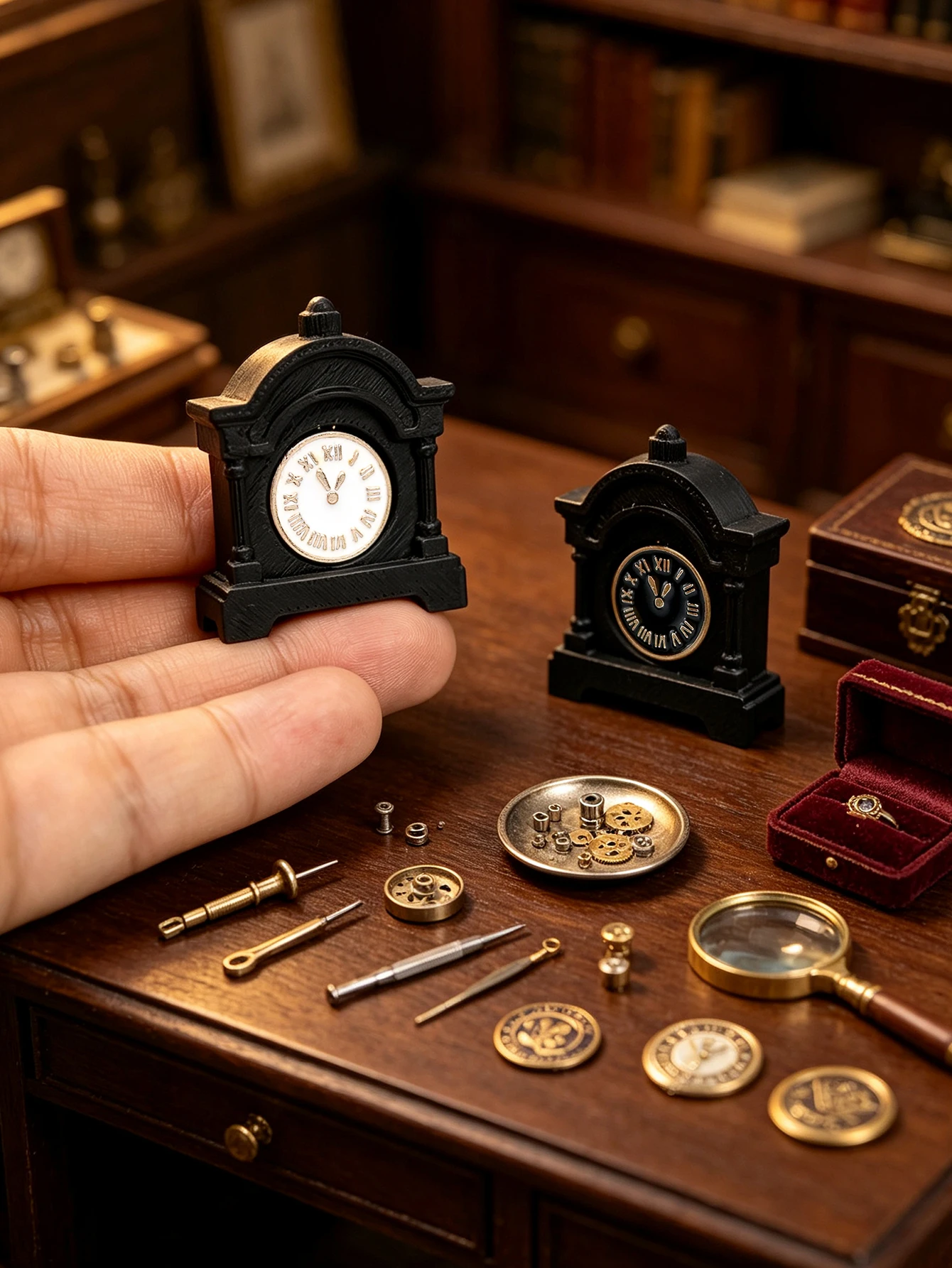 Photography Vintage - Un adorno de reloj vintage en