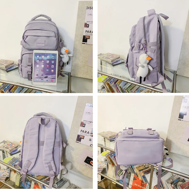 New Lady Kawaii Waterproof Backpack Casual Laptop Women Book Bag Trendy Female College Backpack Girl Travel Harajuku School Bag