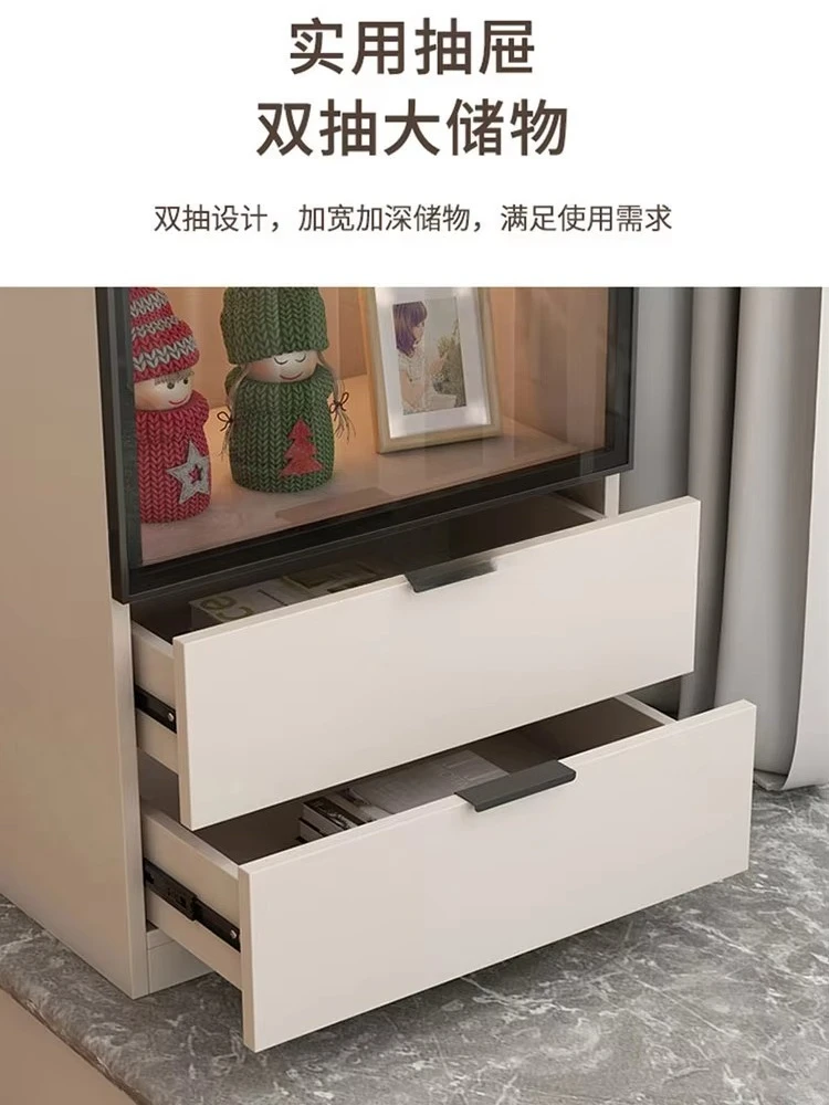 +X1 Solid Wood Bay Window Cabinet Storage  Balcony Storage Window Sill Cabinet Bedroom Household Floor Storage Cabinet