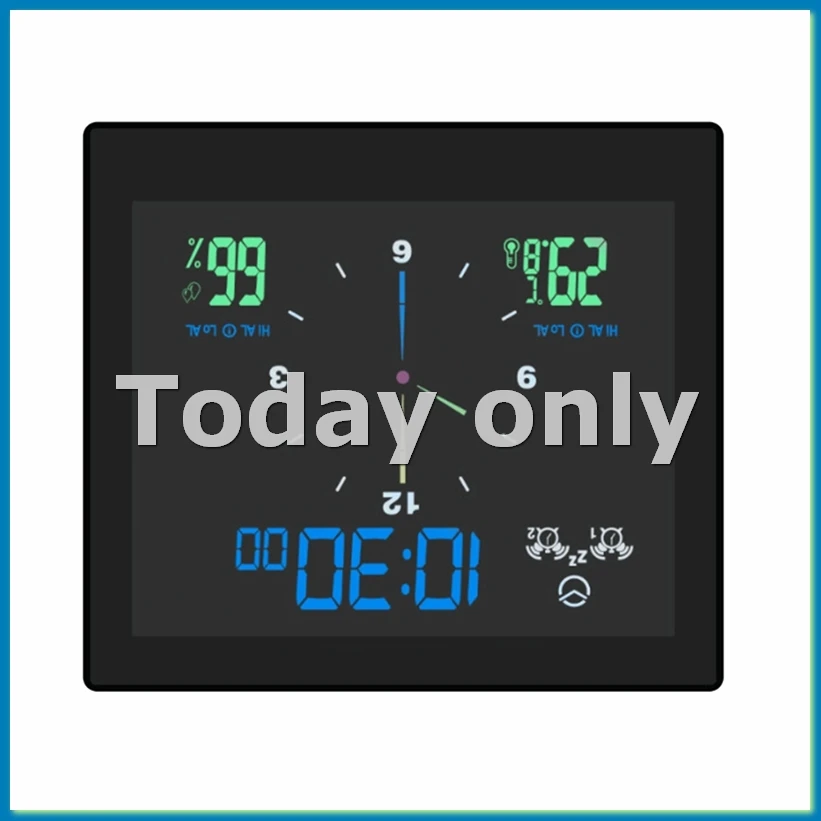 

Водонепроницаемые настенные часы для ванной комнаты, часы для душа, таймер, цифровые электронные настенные часы для кухни и санузла, черные-A33R