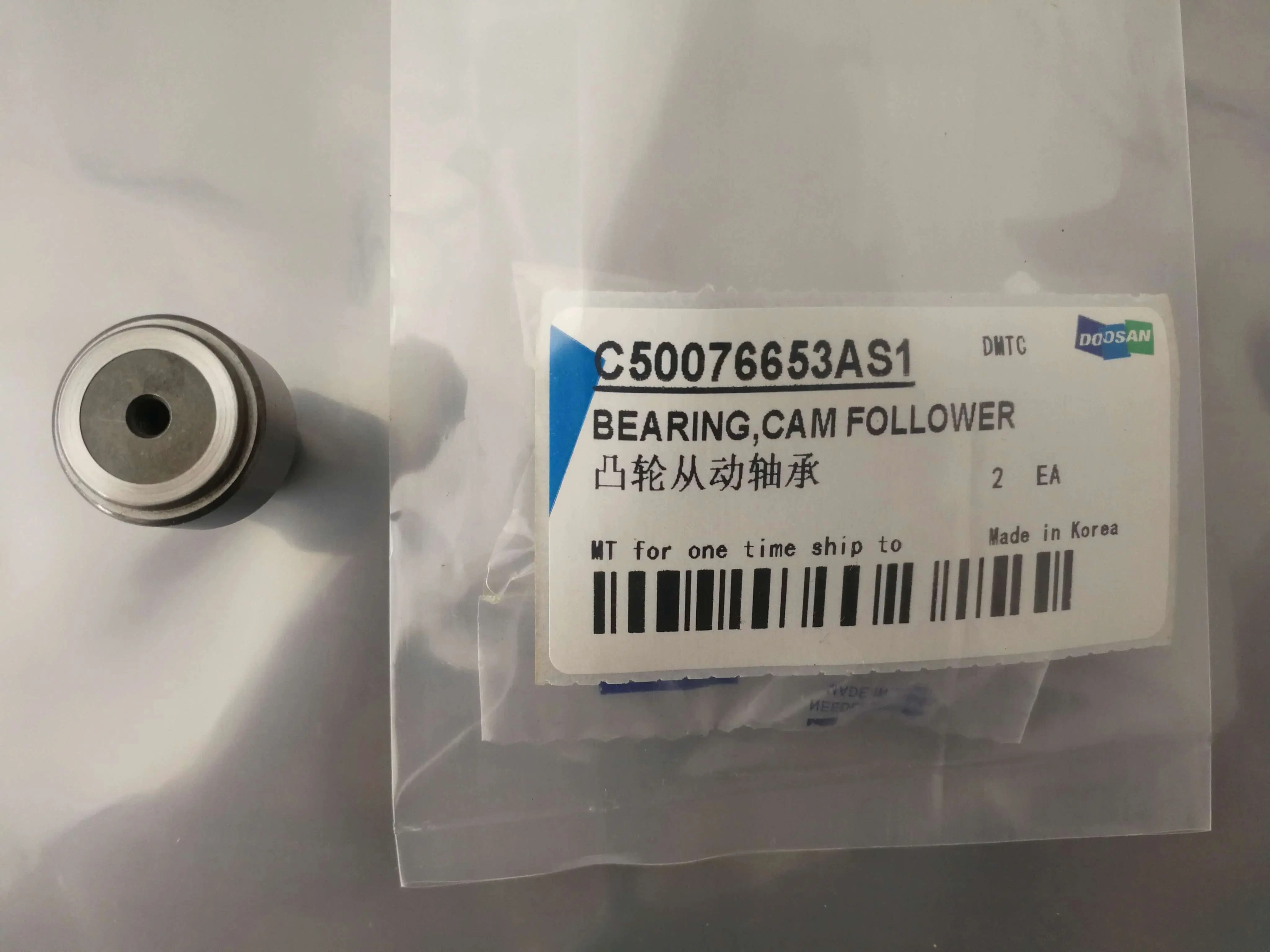 

C50076653AS1 Cam follower bearing, Doosan machine tool