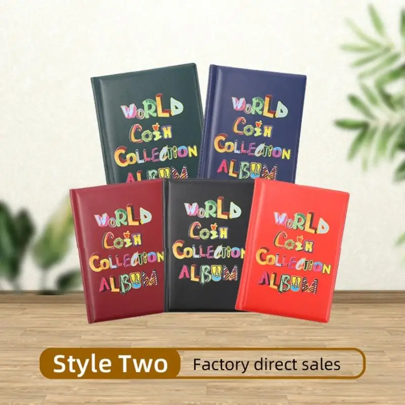 R9CB Coin Collector Álbum 120 Pocket Coin Storage Album Collection Book