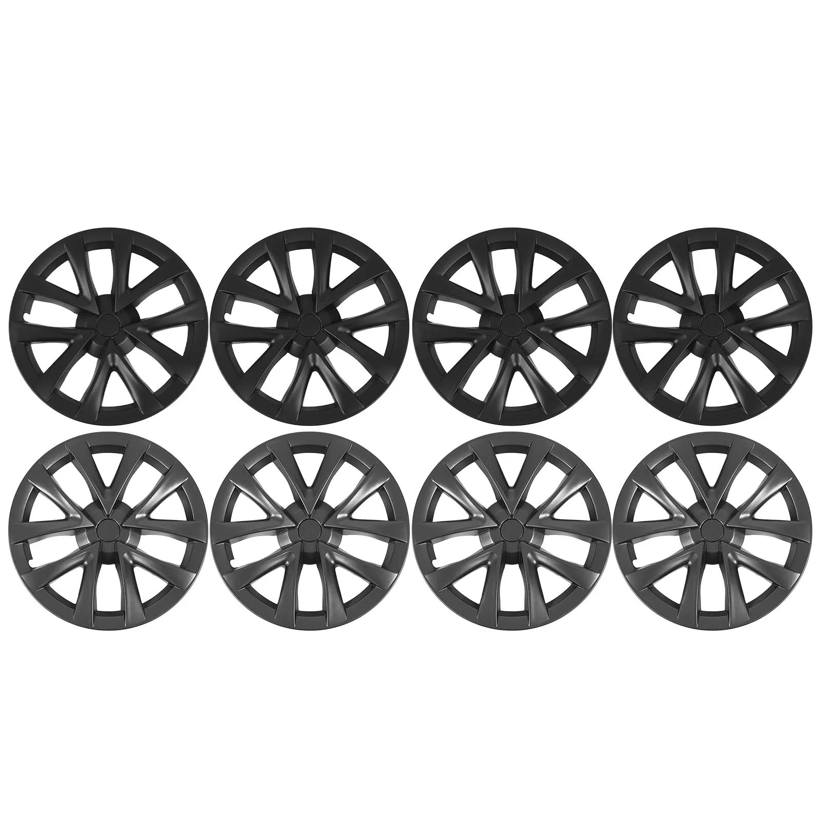 

4PCS 18in Wheel Rim Protector Strong Structure Sporty Look Wheel Cover Hubcap Full Snap on PP for Tesla Model 3 2017 To 2023