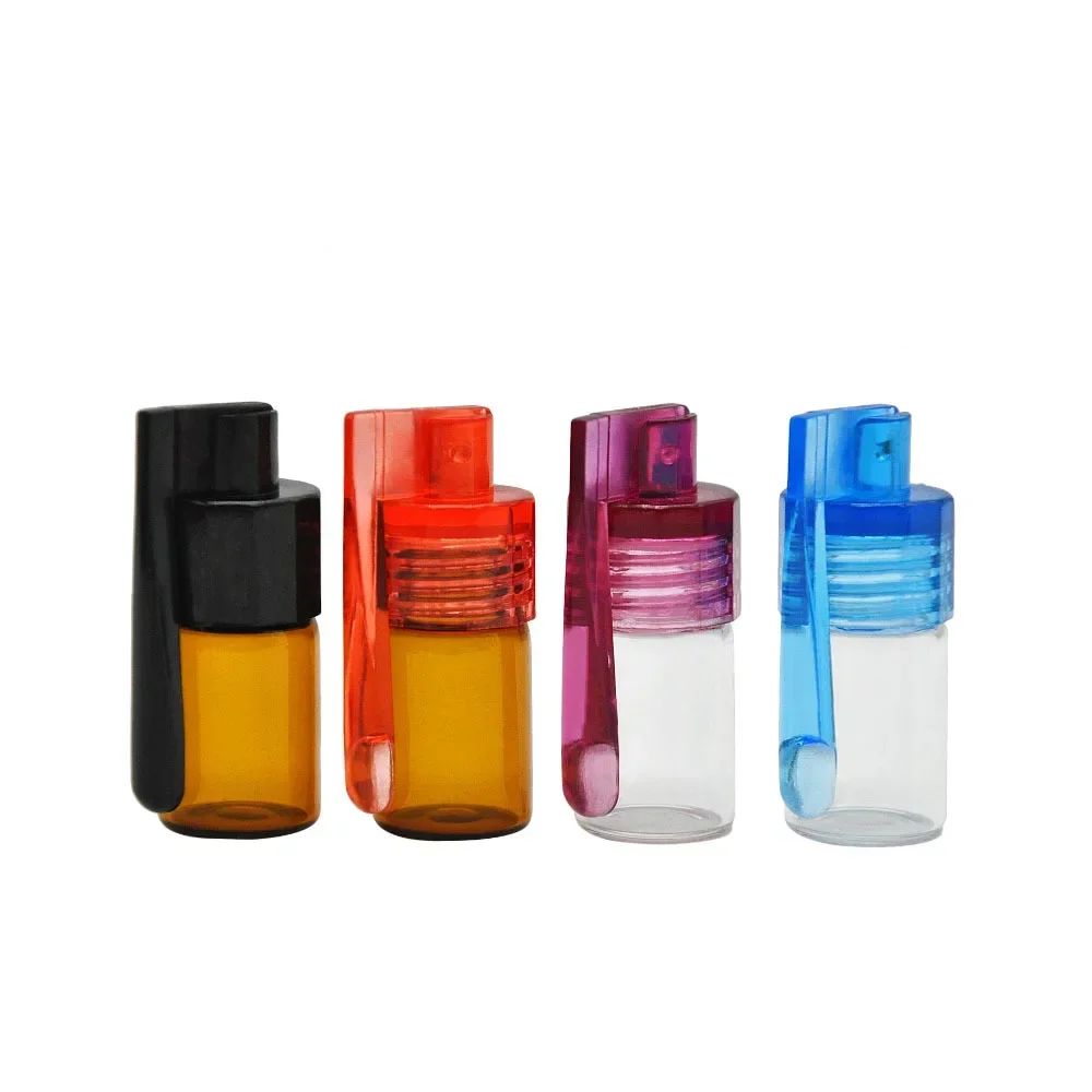 3Pcs 36MM Salt Pepper Spice Storage Jars Glass Bottle Storage Case Glass Pill Box Spice Seasoning Case