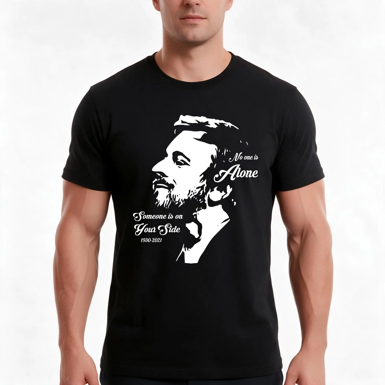 you are not alone T-Shirt Summer Casual Cotton Tee Oversized Streetwear Tops Vintage Graphic Print Loose Fit Short Sleeve
