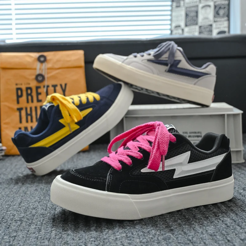 Fashion Four Seasons Canvas Mans Sneakers 2026 Autumn New Casual Men's Shoes Comfortable Outdoor Low Top Wear-resistant Footwear