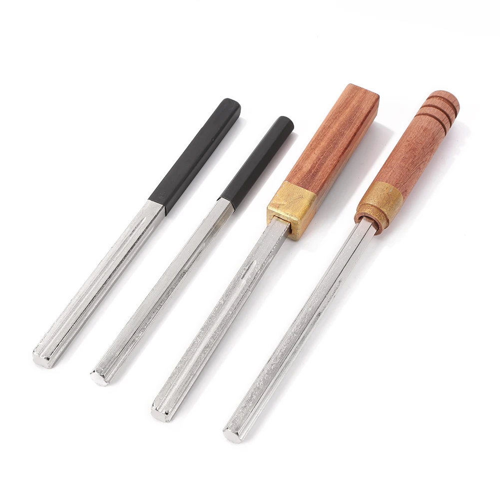 Guitar Fret Crowning File Wooden Handle Stringed Instrument Polished Trimming Repair Tools Guitar Accessories for Guitarist