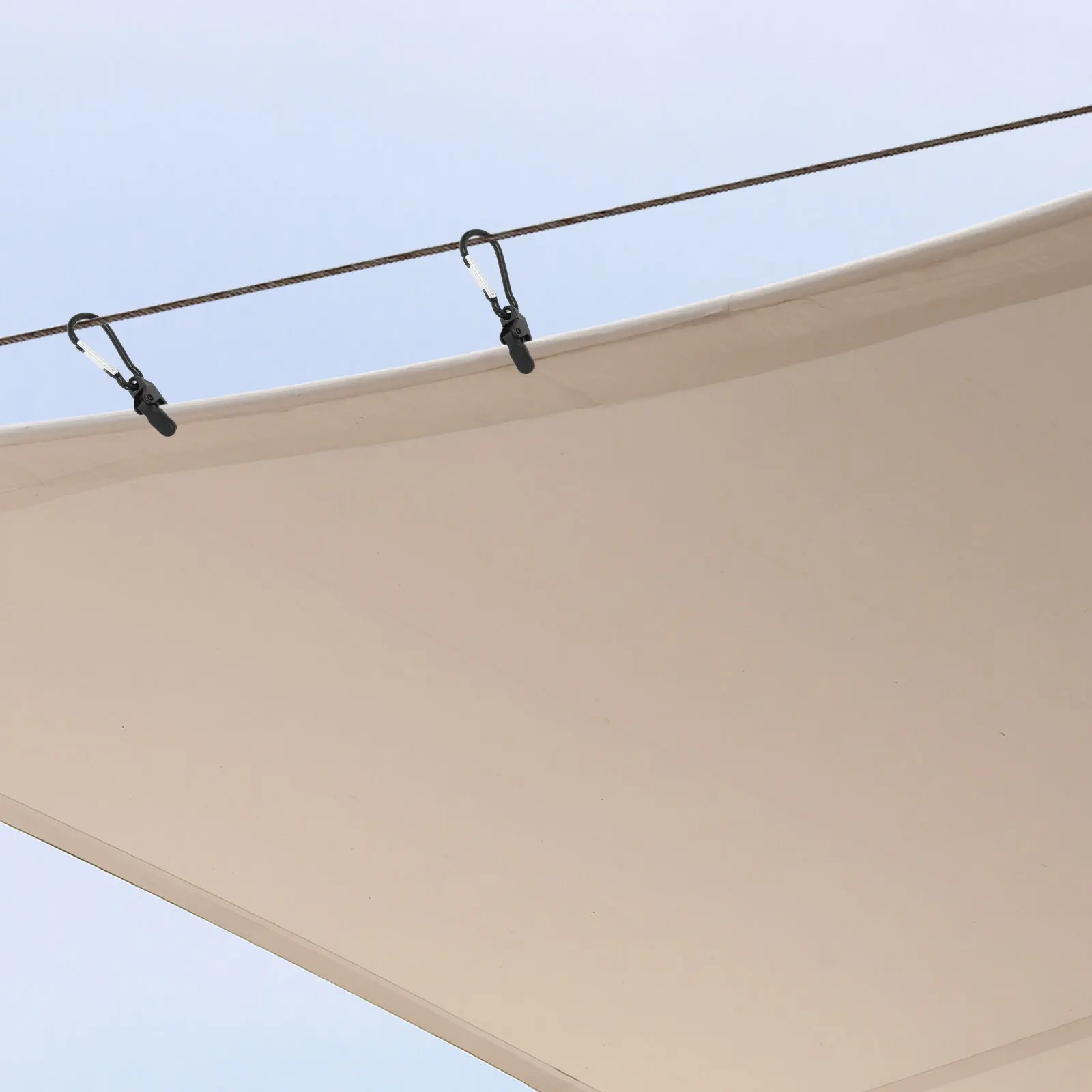 

12 pcs Windproof Tarp Clips Heavy Duty Duckbilled Tent Clamps Waterproof Shade Sail Fasteners For Outdoor Camping Travel Gear