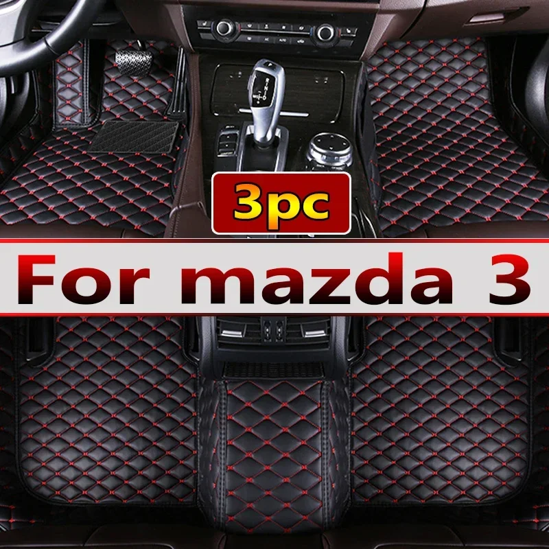 Car floor mats for mazda 3 hatchback 2024 2023 2022 2021 Custom Auto Foot Pads Automobile Carpet Cover Interior Accessories