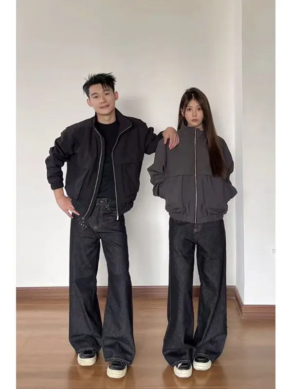 

Джинсы-буткат из денима унисекс, широкие брюки А-силуэта, с легким расклешением, прямые, в американском стиле, модный бренд, молодежные