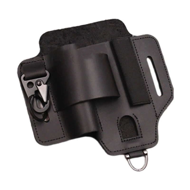 Multitool Sheath Pocket Organizers With Holder Tactically Tool Holsters Leather Belt Sheath Hanging Waist Belt 69HD