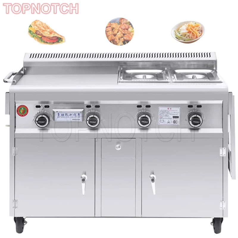 

Teppanyaki Commercial Use Mobile Food Cart New Food Truck Gas Snack Car