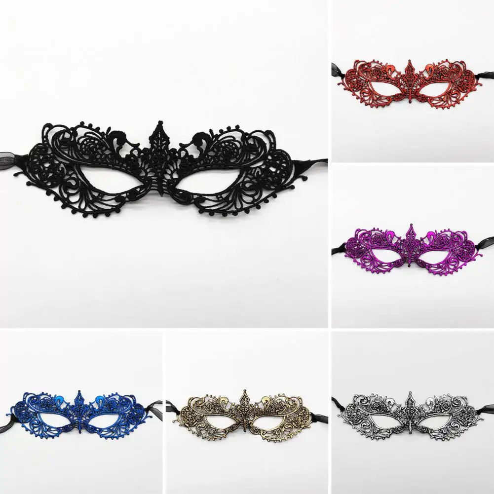 Masquerade Mask for Women Sparkling Lace Masquerade Eye Cover Women Venetian Lace Eye Cover Party Prom Ball Costume Supplies