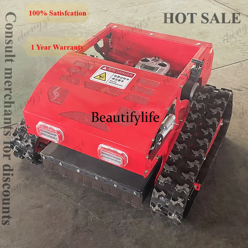 A81 Garden lawn automatic remote control lawn mower, orchard weed crawler lawn mower manufacturer