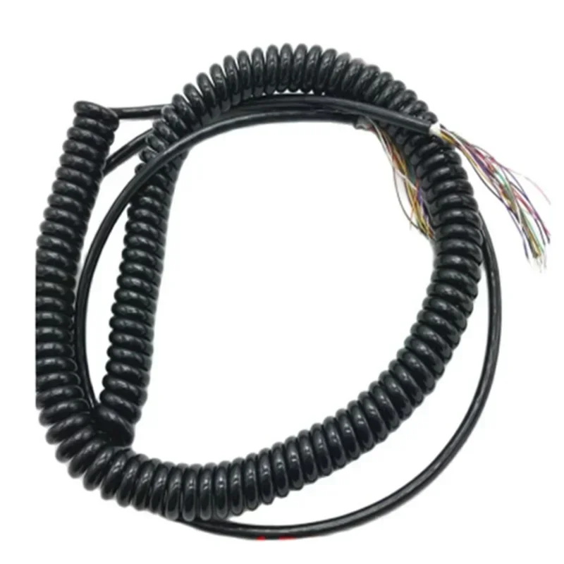 Wholesale 12 15 16 17 18 19 21 Cores Spring Spiral Cable Coiled Cable for CNC Han dheld Encoder Manual Pulse Generator MPGNew