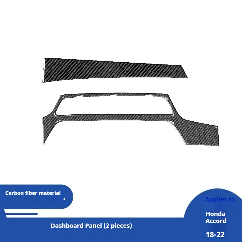 

Для 18-21 Accord 10-го поколения, модификация салона автомобиля, приборная панель из углеродного волокна, декоративная наклейка