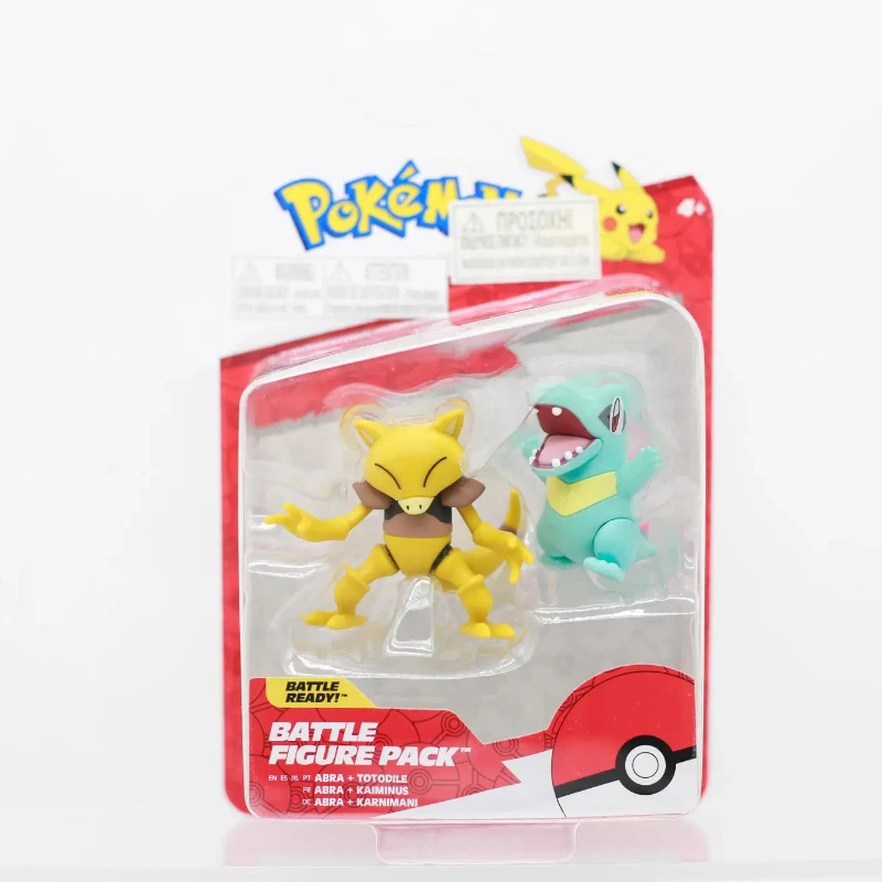 Figuras de Acción de Personajes de Anime Pokemon: Totodile, Alakazam, Kadabra, Gastly, Flareon, Modelo de Juguete Coleccionable, Adornos de Escritorio