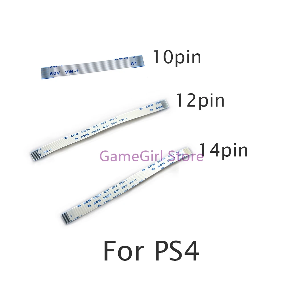 12pcs For PS4 Controller Handle Touchpad 10Pin Cable Charging Board 12Pin 14Pin Power Button Switch Ribbon Flex Cable