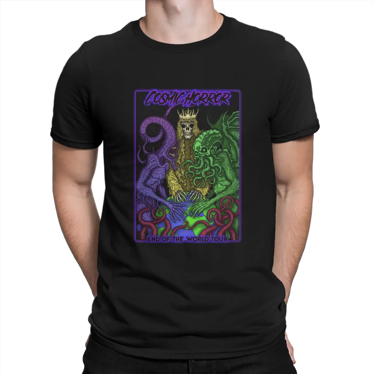 Howard Phillips Lovecraft Hastur Men\'s TShirt Cosmic Horror Azhmodai Distinctive T Shirt Harajuku Sweatshirts Hipster