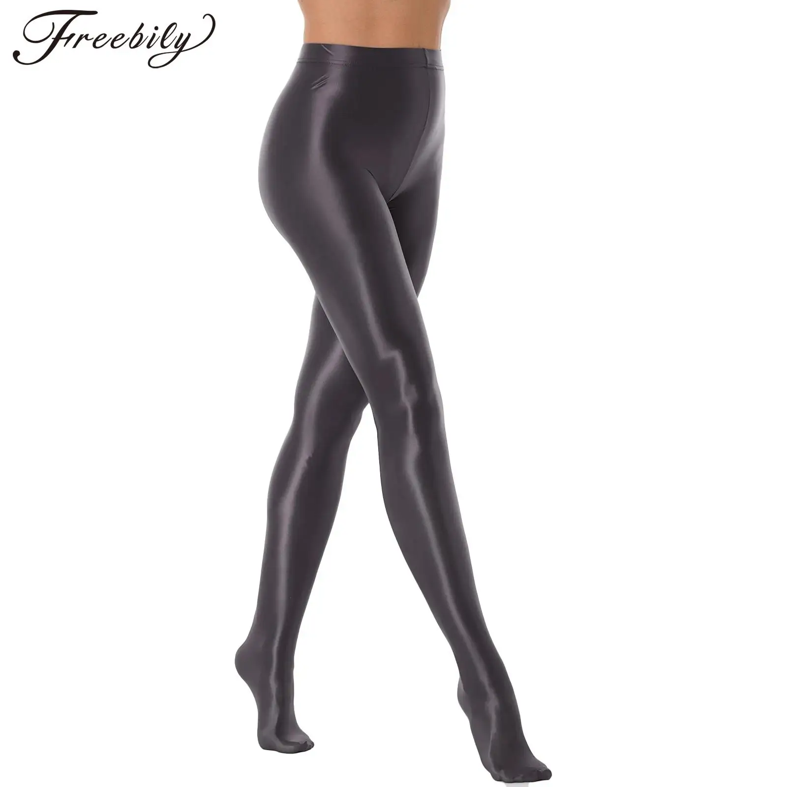 Womens Legging Glossy Pantyhose Ballet Dance Leggings Pants Legins for Training Fitness Workout Sports Trousers Yoga Tights