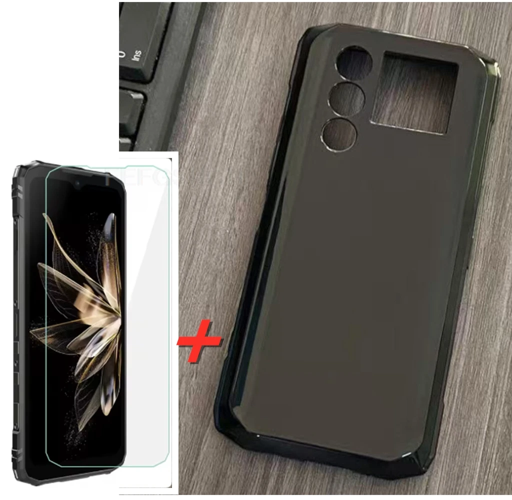Protective Glass For Doogee Blade 10 Max 10Max 6.56"Case Silicone Clear Cover On For Doogee Blade 10 Max Tempered Glass